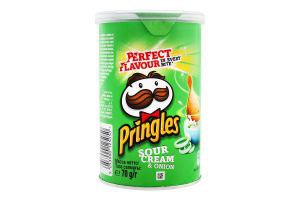 Чіпси PRINGLES S-CR&ONION сметана-цибуля 70г